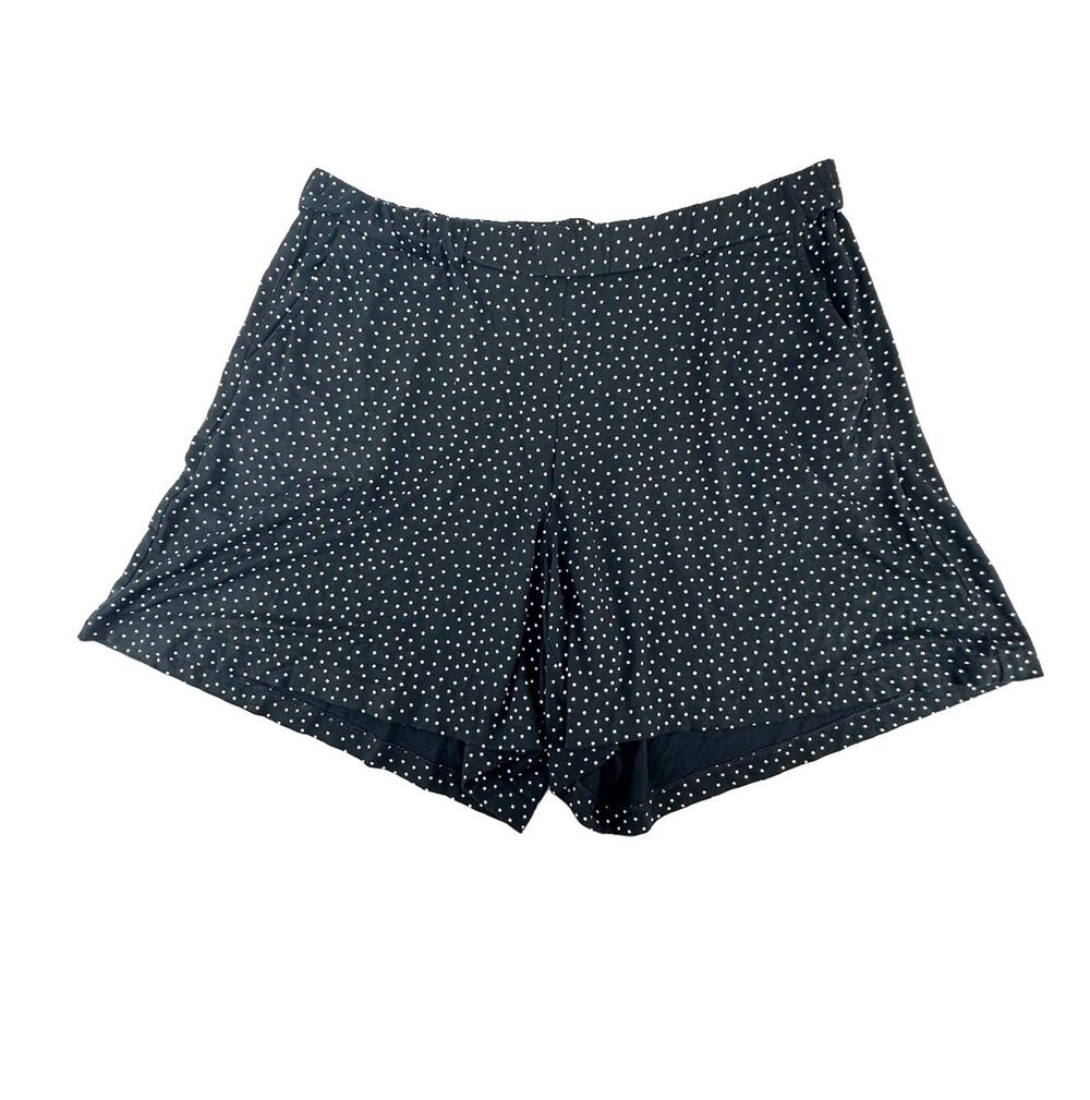 J.Jill Wearever Collection XL Women Pull On Shorts Pockets Polka Dot 7” In 62-8